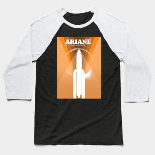 Ariane Guiana Space Centre space art Baseball T-Shirt